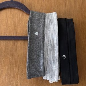 3 lulu lemon headbands